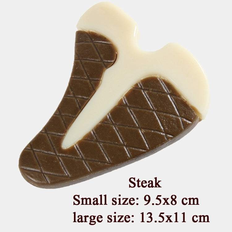 Pet Bite Resistant Toy Nylon Cowhide Molar Teeth Eating Play Bone Dog Toy, Specification: Small (Steak)