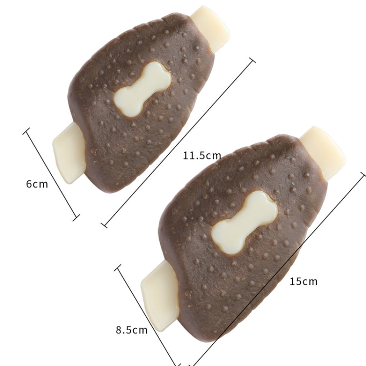 Pet Bite Resistant Toy Nylon Cowhide Molar Teeth Eating Play Bone Dog Toy, Specification: Small  (Chicken Wings)
