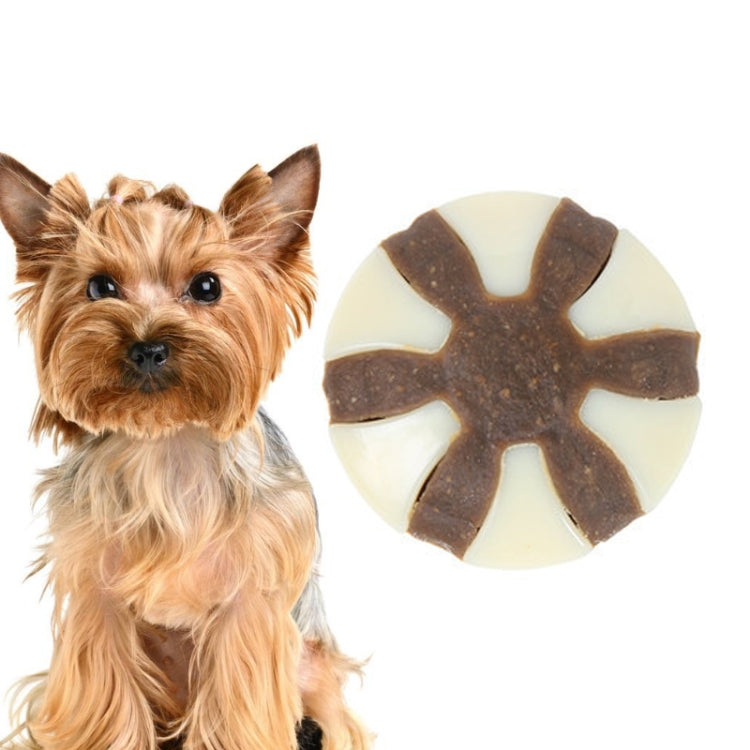 Pet Bite Resistant Toy Nylon Cowhide Molar Teeth Eating Play Bone Dog Toy, Specification: Large (UFO)