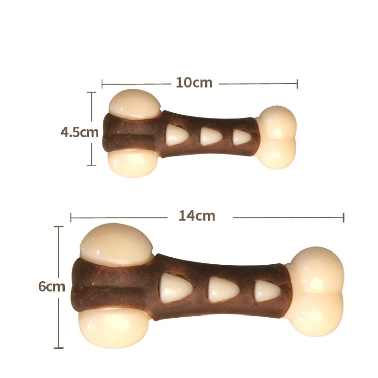 Pet Bite Resistant Toy Nylon Cowhide Molar Teeth Eating Play Bone Dog Toy, Specification: Small (Dog Claw Bone)