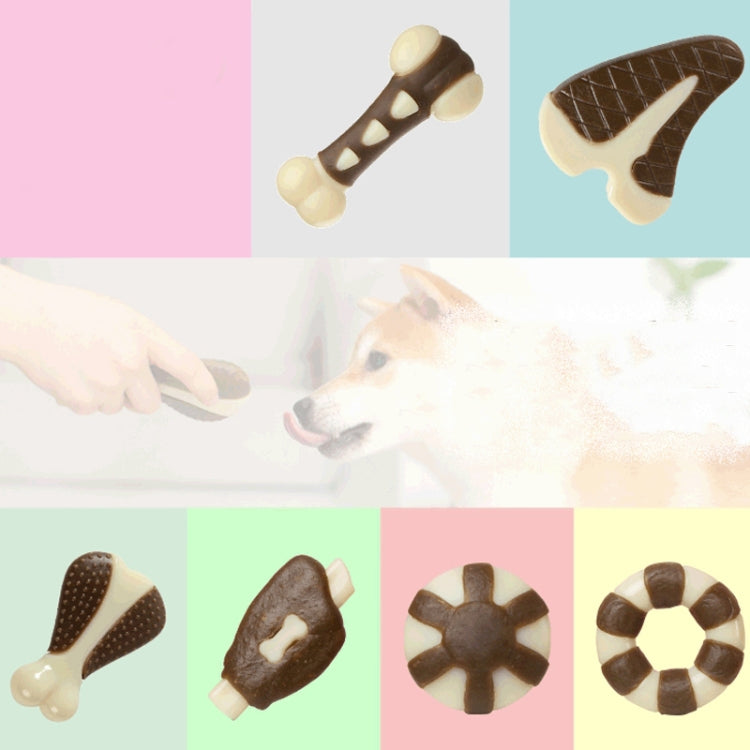 Pet Bite Resistant Toy Nylon Cowhide Molar Teeth Eating Play Bone Dog Toy, Specification: Small (Dog Claw Bone)