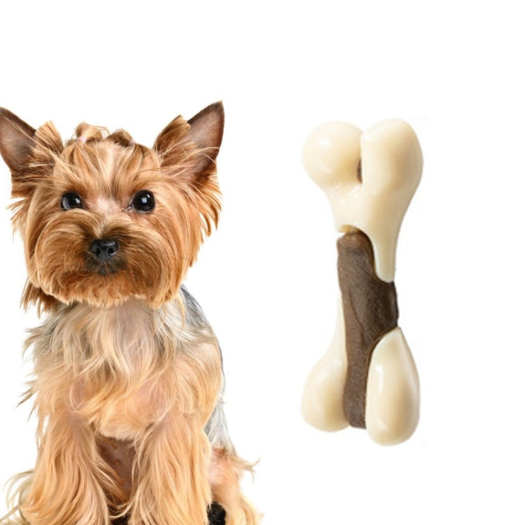 Pet Bite Resistant Toy Nylon Cowhide Molar Teeth Eating Play Bone Dog Toy, Specification: Large  (Hut Leg Bone)