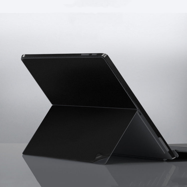 Notebook Shell Protection Sticker For Microsoft Surface Pro 6 (Back A+Border Black Matte)