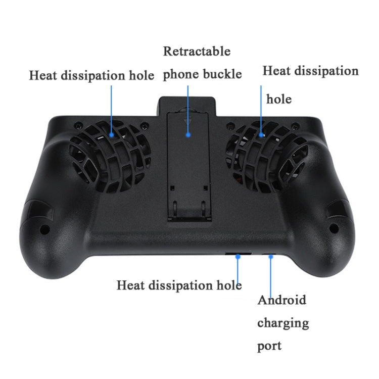 ZY-01 Cooling Gamepad Cooling Fan Eating Mobile Phone Radiator Game Handle