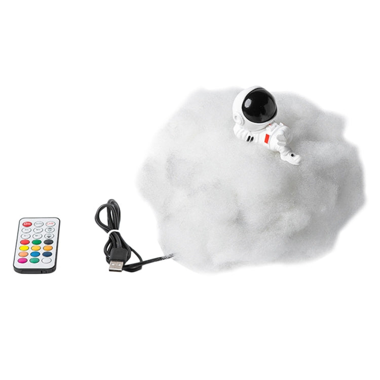 Astronaut Cloud Light Remote Control Marquee  Dream Catcher Cloud Light,Specification: Double Color Match(Lying Down Astronaut)
