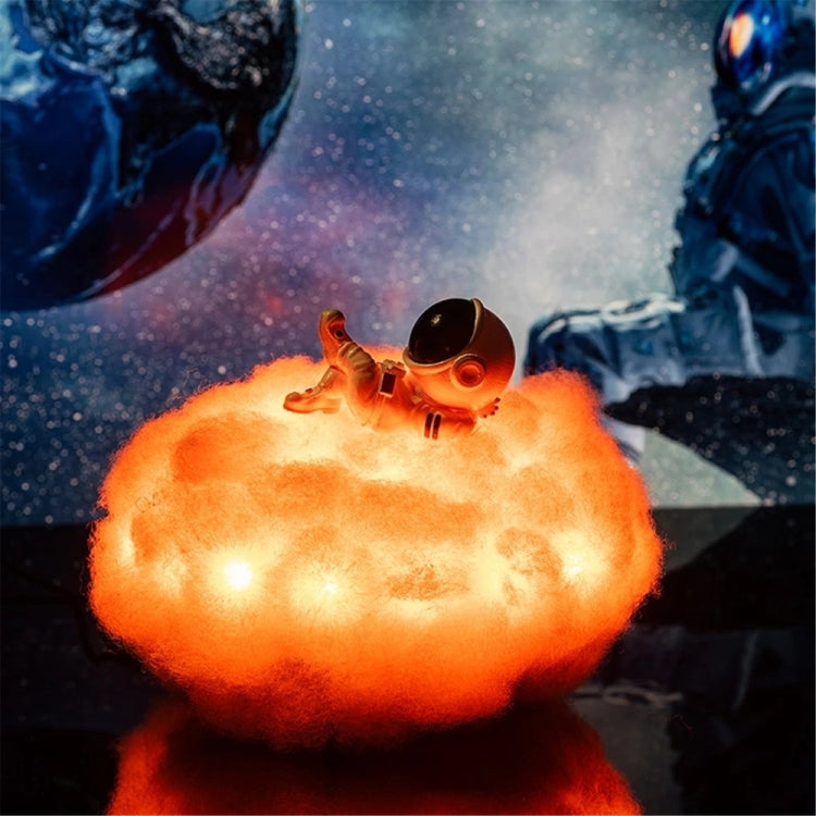 Astronaut Cloud Light Remote Control Marquee  Dream Catcher Cloud Light,Specification: Single Color Display 12 Colors(Lying Down Astronaut)