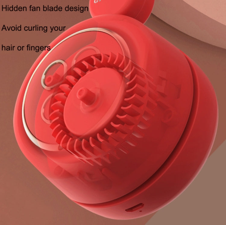 GIVELONG USB Charging Portable Fan Student Hanging Neck Type Leafless Fan