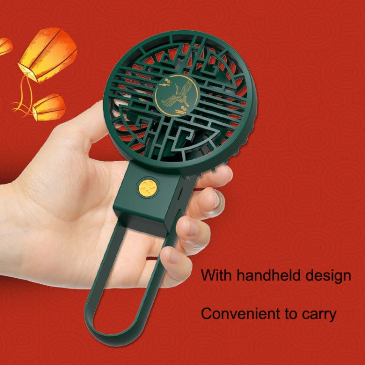 Chinese Style USB Charging Foldable Handheld Vertical Fan