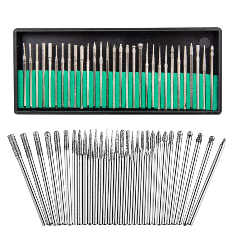 3 PCS 30 Sticks Diamond Nail Polish Heads Set Crystal Phototherapy And Grinding Machine Accessories Tools