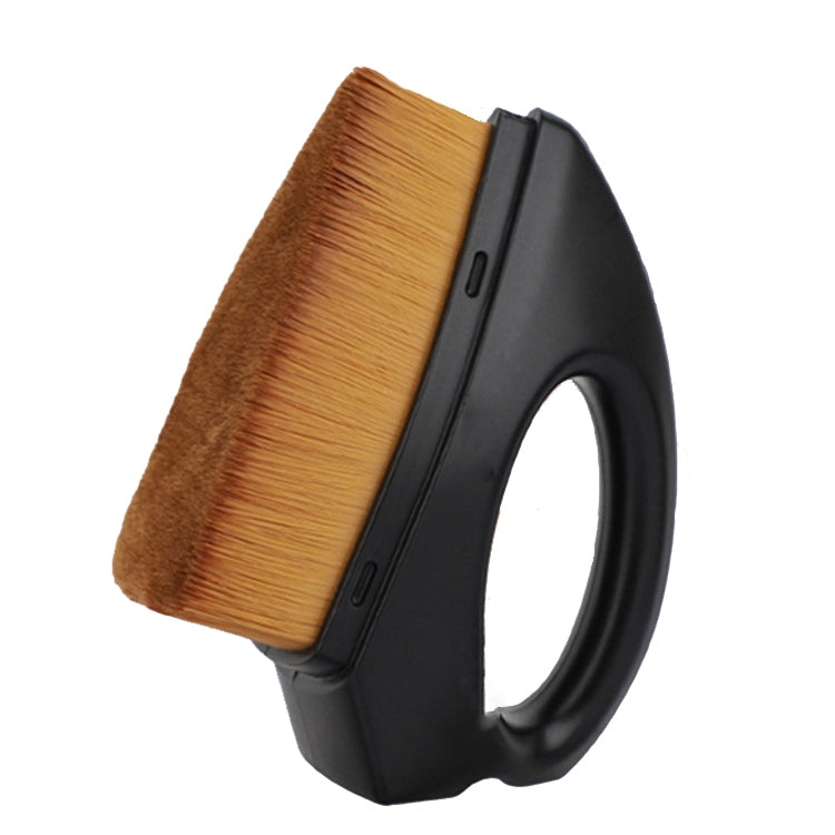 3 PCS Iron Foundation Brush Soft Hair Blush Powder Brush Repair Volume Loose Powder Brush Black Brown Hair (OPP Bag Packaging)