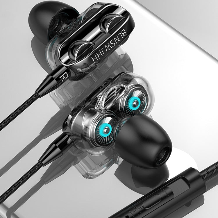 TF-0120 3.5mm In-Ear Headphones Smart Phone Line-Controlled Tuning Headphones