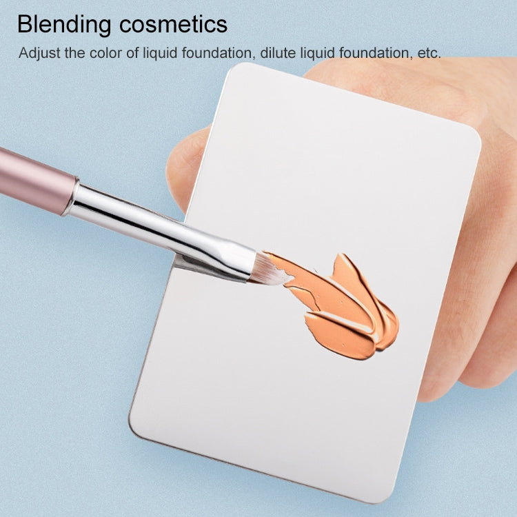 5 Sets Beauty Makeup Stainless Steel Ring Palette Painted Palette Nail Set, Specification: Large Square