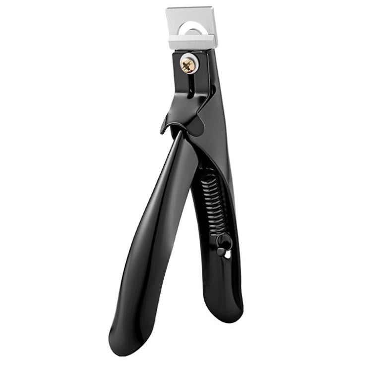 3 PCS Nail Word Cut French U-Shaped Cut Fake Nail Cut Stainless Steel Nail Knife, Color Classification: Electrophoretic Black
