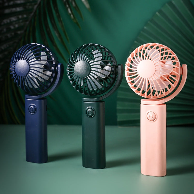 Handheld USB Portable Shaking Desktop Mini Fan(Emerald)