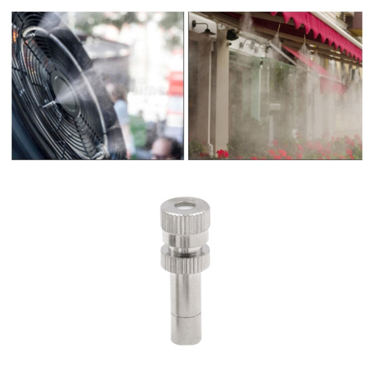 10 PCS 6mm Humidifying And Dedusting Cooling Atomizing Sprinkler Quick-Plug Fog Misting Nozzle, Model: 0.2mm