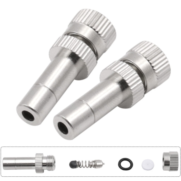 10 PCS 6mm Humidifying And Dedusting Cooling Atomizing Sprinkler Quick-Plug Fog Misting Nozzle, Model: 0.5mm
