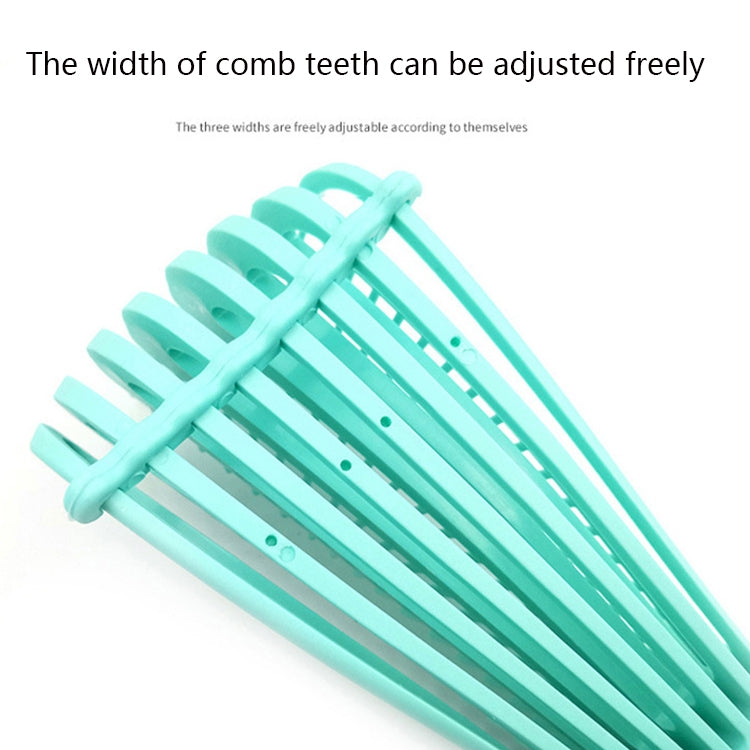 4 in 1 Home Travel Curly Hair Comb Set Massage Comb Plastic Straight Hair Tip Tail Hairdressing Wide Tooth Comb