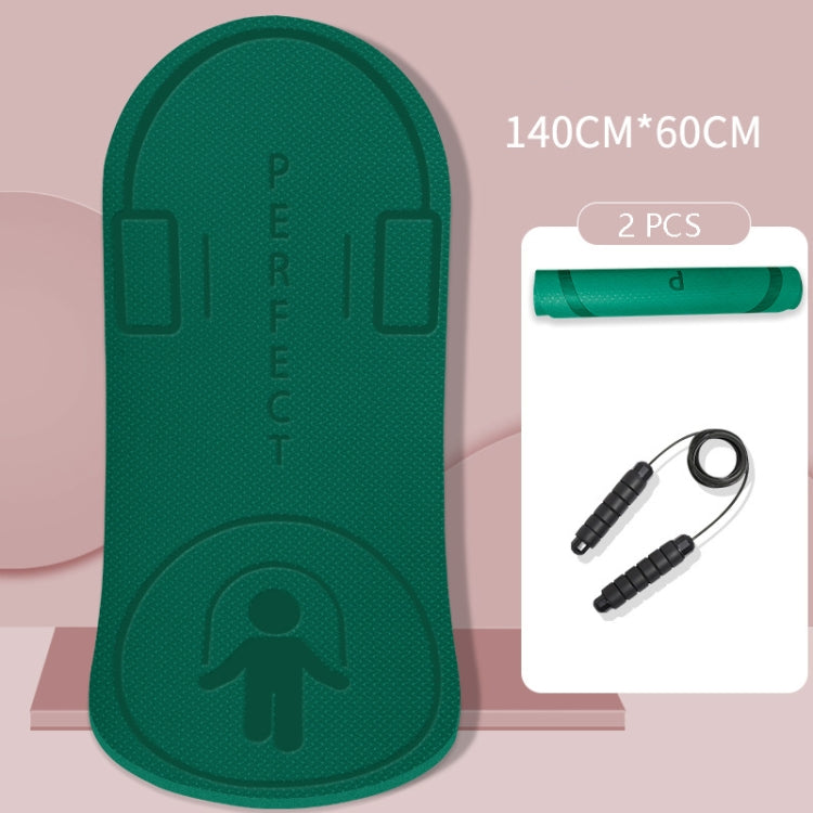 Indoor Skipping Mat Sound Insulation Shock Absorption Thickened Skipping Blanket Non-Slip Yoga Mat, Size: 140 x 60cm