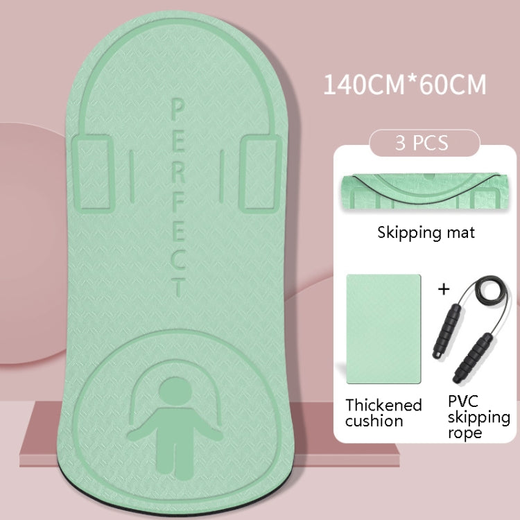Indoor Skipping Mat Sound Insulation Shock Absorption Thickened Skipping Blanket Non-Slip Yoga Mat, Size: 140 x 60cm