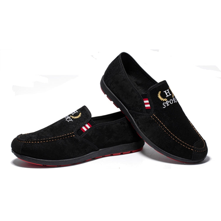 Male Spring Breathable Cloth Shoes Canvas Low-Top Casual Men Shoes, Size: 39