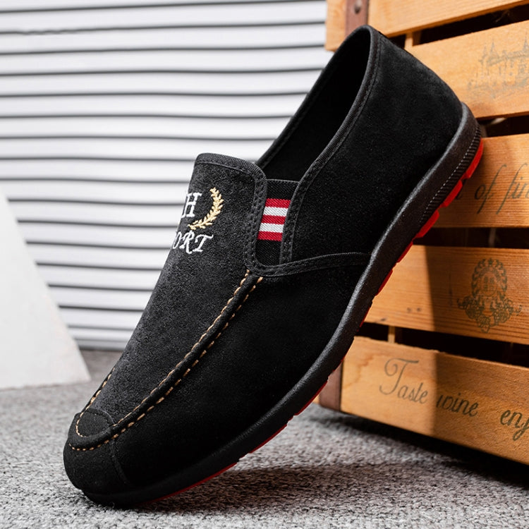 Male Spring Breathable Cloth Shoes Canvas Low-Top Casual Men Shoes, Size: 39