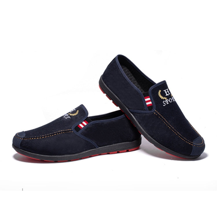 Male Spring Breathable Cloth Shoes Canvas Low-Top Casual Men Shoes, Size: 39