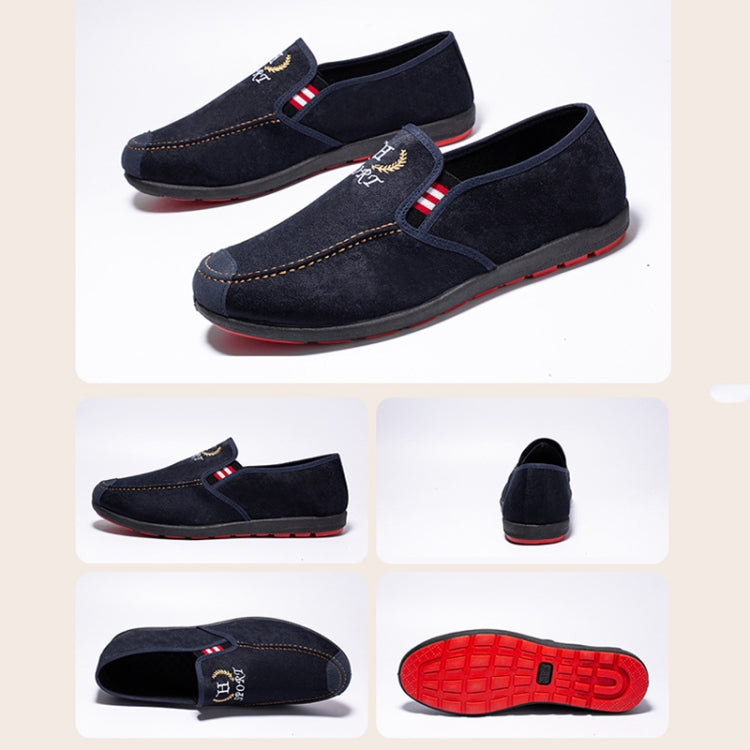 Male Spring Breathable Cloth Shoes Canvas Low-Top Casual Men Shoes, Size: 39