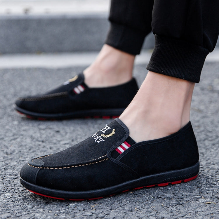 Male Spring Breathable Cloth Shoes Canvas Low-Top Casual Men Shoes, Size: 39