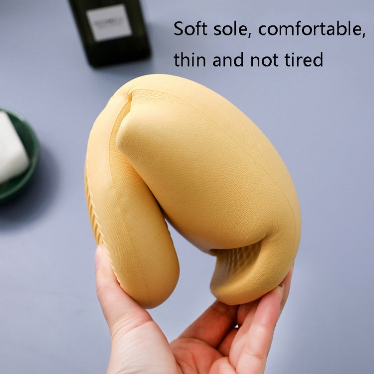 Female Super Thick Soft Bottom Plastic Slippers Summer Indoor Home Defensive Bathroom Slippers, Size: 37-38