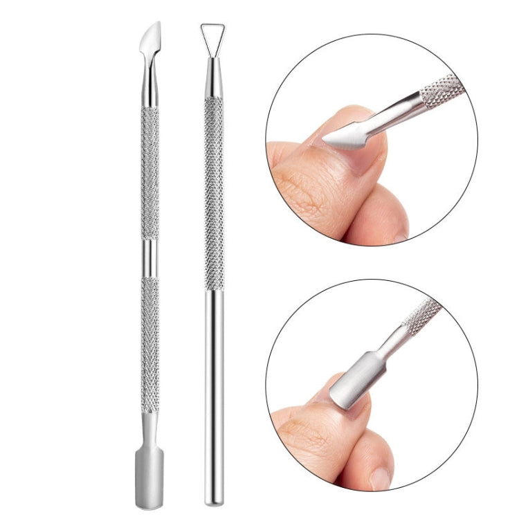 FABIYAN Stainless Steel Dead Skin Shear Steel Push Nail Art Tool Set, Specification: 5 Sets Set 1