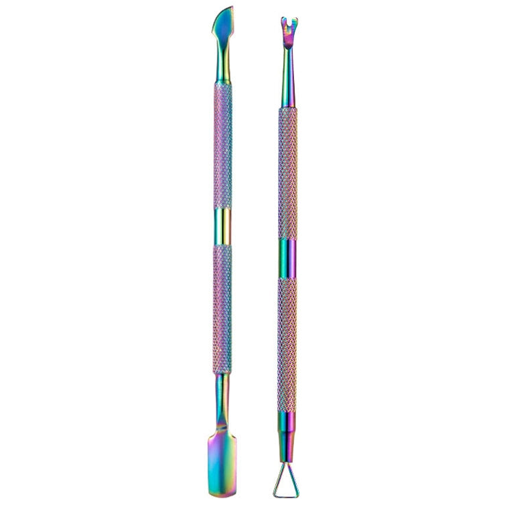 FABIYAN Stainless Steel Dead Skin Shear Steel Push Nail Art Tool Set, Specification: 3 Sets   Set 2