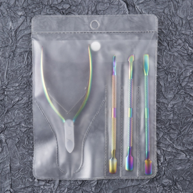 FABIYAN Stainless Steel Dead Skin Shear Steel Push Nail Art Tool Set, Specification: 3 Sets  Set 3