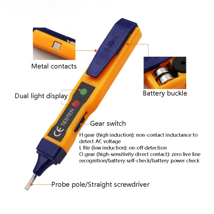 3 PCS Non-Contact Smart Sound And Light Sensing Measuring Electric Pen