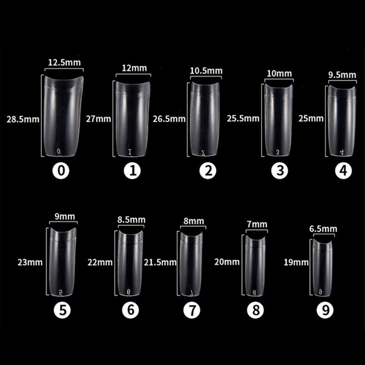 FABIYAN Nail Brush Nail Piece Set Nail Art Polishing Supplies Set, Specification: Transparent Small Set
