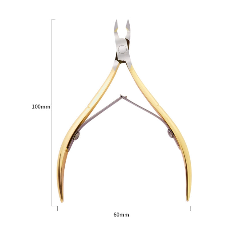 3 PCS Golden  FABIYAN Nail Clippers Nail Art Dead Skin Cutting Chick-Nosed Pliers