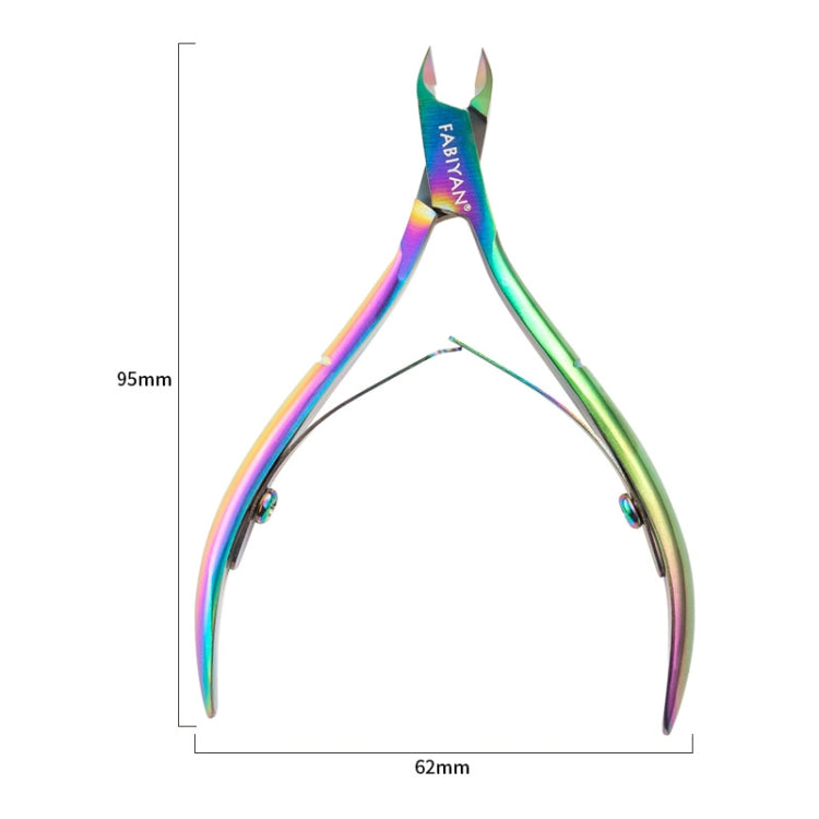 3 PCS Color Titanium  FABIYAN Nail Clippers Nail Art Dead Skin Cutting Chick-Nosed Pliers