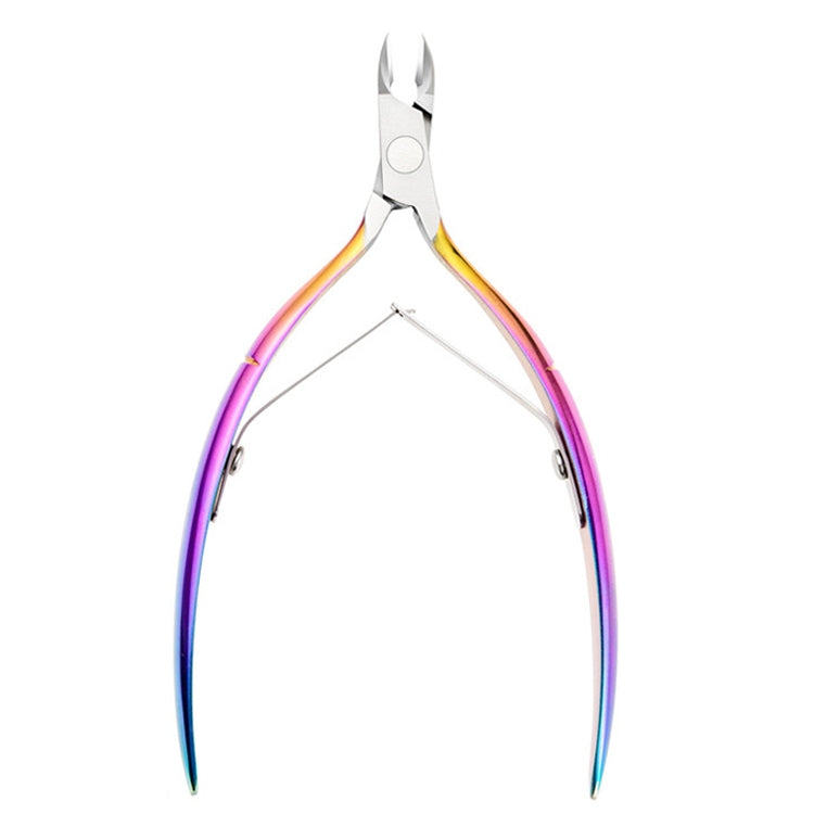 Color Titanium Long Handle FABIYAN Nail Clippers Nail Art Dead Skin Cutting Chick-Nosed Pliers