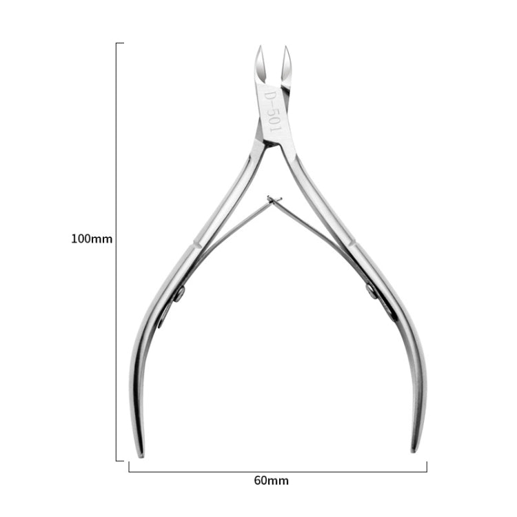 4 PCS Silver D-501  FABIYAN Nail Clippers Nail Art Dead Skin Cutting Chick-Nosed Pliers