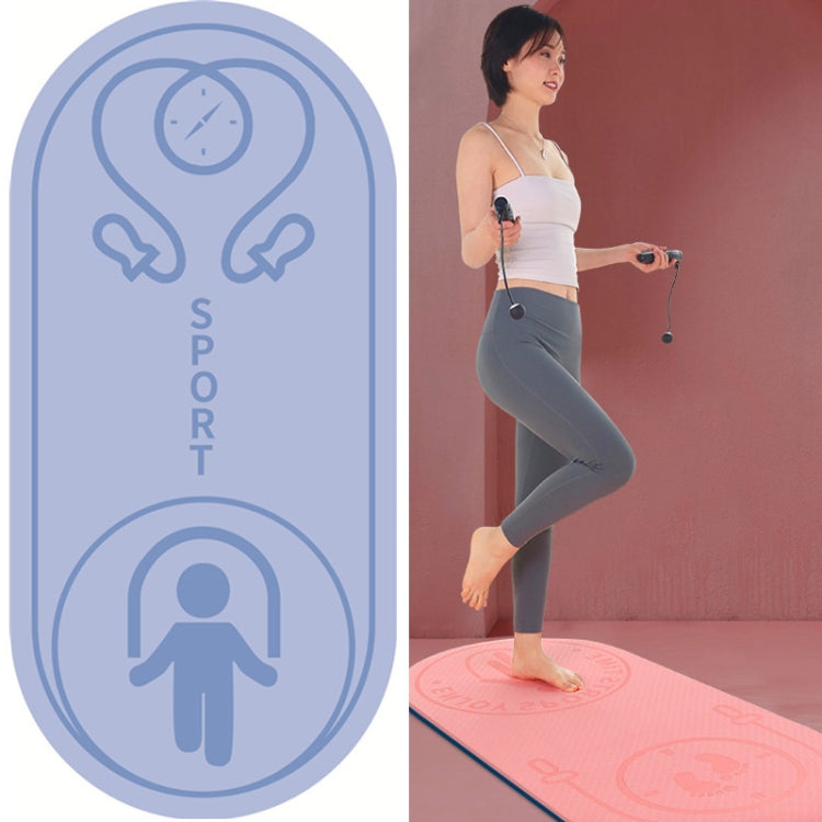6mm Jump Rope Mat Shock Absorption and Sound Insulation Household Indoor Mute Fitness Exercise Yoga Mat