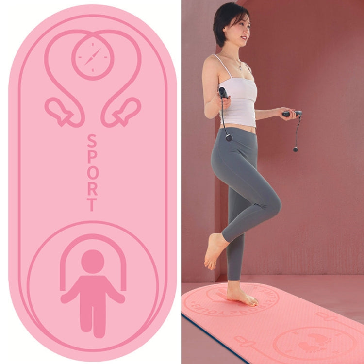 6mm Jump Rope Mat Shock Absorption and Sound Insulation Household Indoor Mute Fitness Exercise Yoga Mat