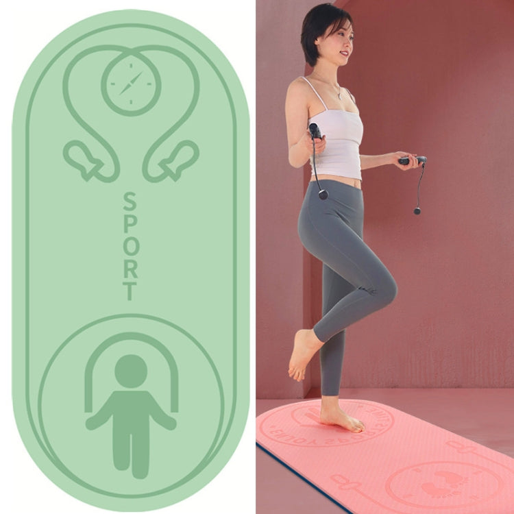 6mm Jump Rope Mat Shock Absorption and Sound Insulation Household Indoor Mute Fitness Exercise Yoga Mat