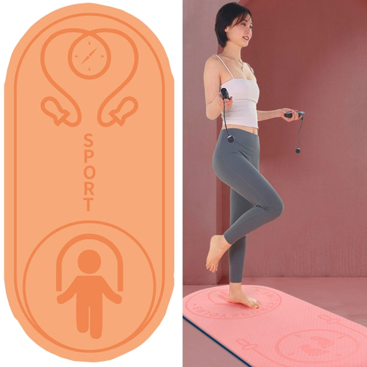 6mm Jump Rope Mat Shock Absorption and Sound Insulation Household Indoor Mute Fitness Exercise Yoga Mat