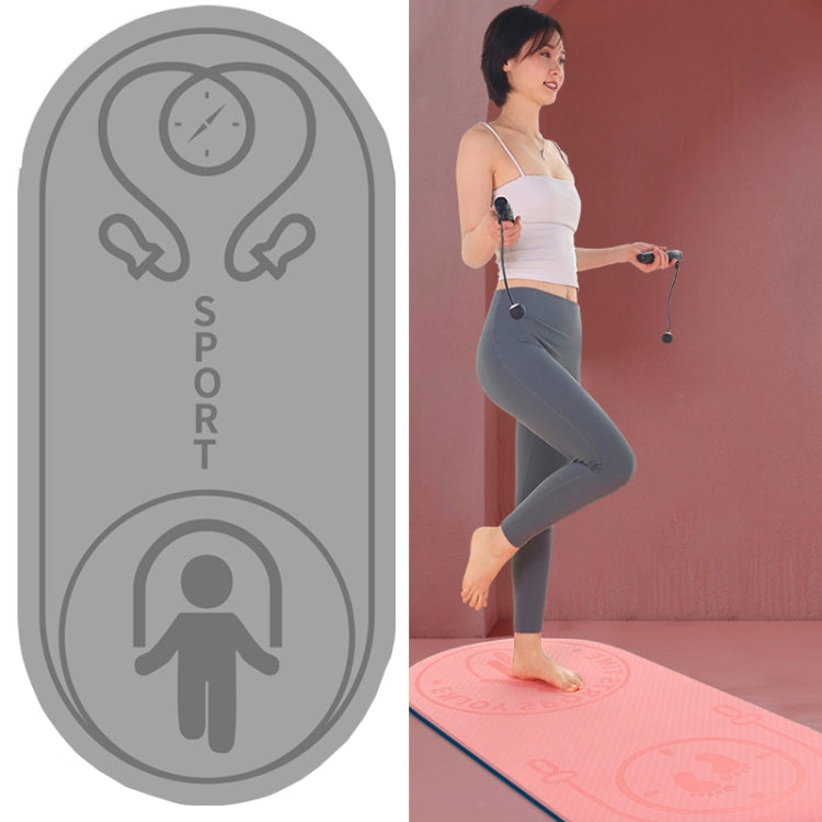 6mm Jump Rope Mat Shock Absorption and Sound Insulation Household Indoor Mute Fitness Exercise Yoga Mat
