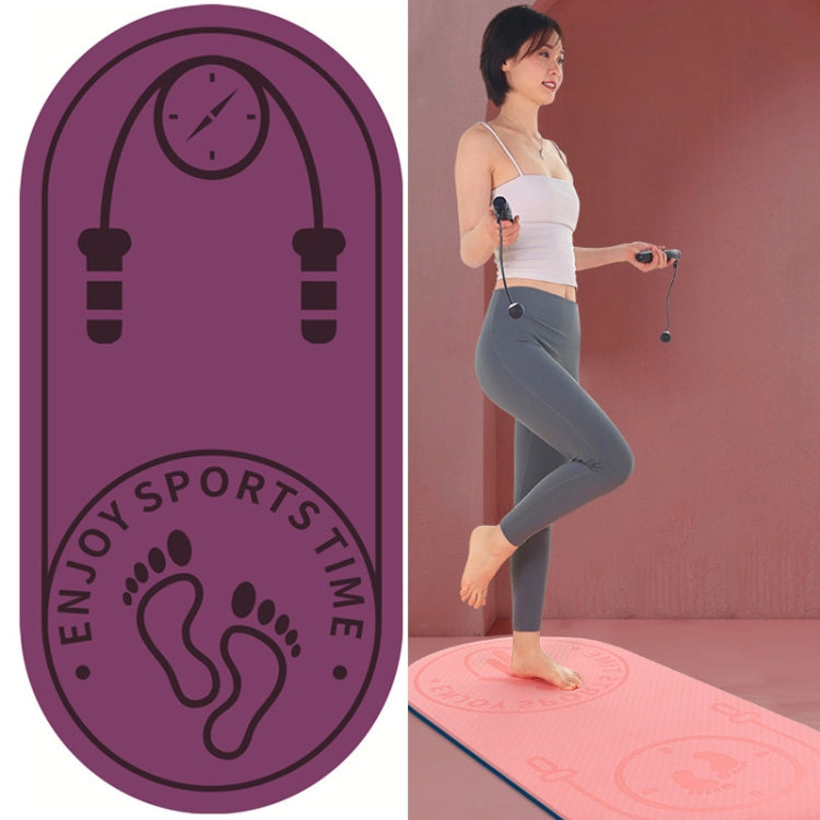 6mm Jump Rope Mat Shock Absorption and Sound Insulation Household Indoor Mute Fitness Exercise Yoga Mat