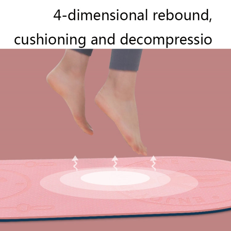 6mm Jump Rope Mat Shock Absorption and Sound Insulation Household Indoor Mute Fitness Exercise Yoga Mat