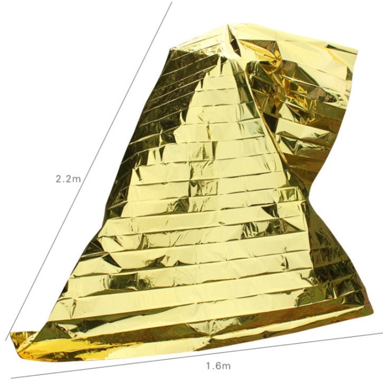 3 PCS Outdoor Survival Emergency Insulation Blanket Gold Silver Double-Sided Moisture-Proof Mat, Size: 2.2x1.6m