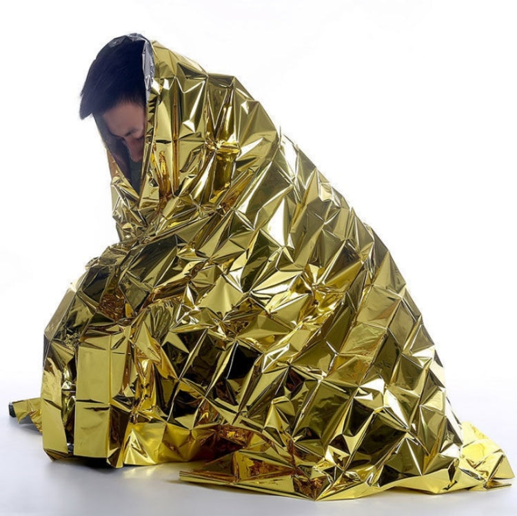 3 PCS Outdoor Survival Emergency Insulation Blanket Gold Silver Double-Sided Moisture-Proof Mat, Size: 2.2x1.6m