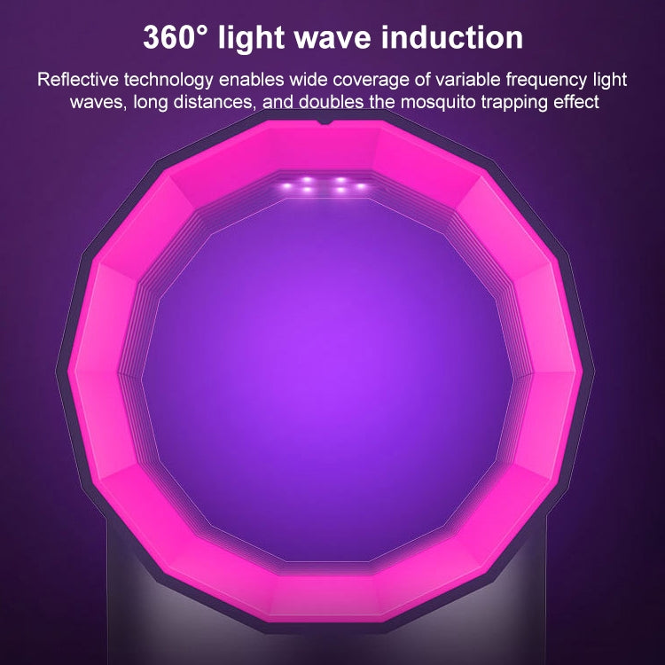 Home Bedroom Light Wave Physical Mosquito Trap Mosquito Lamp, Colour: White Purple