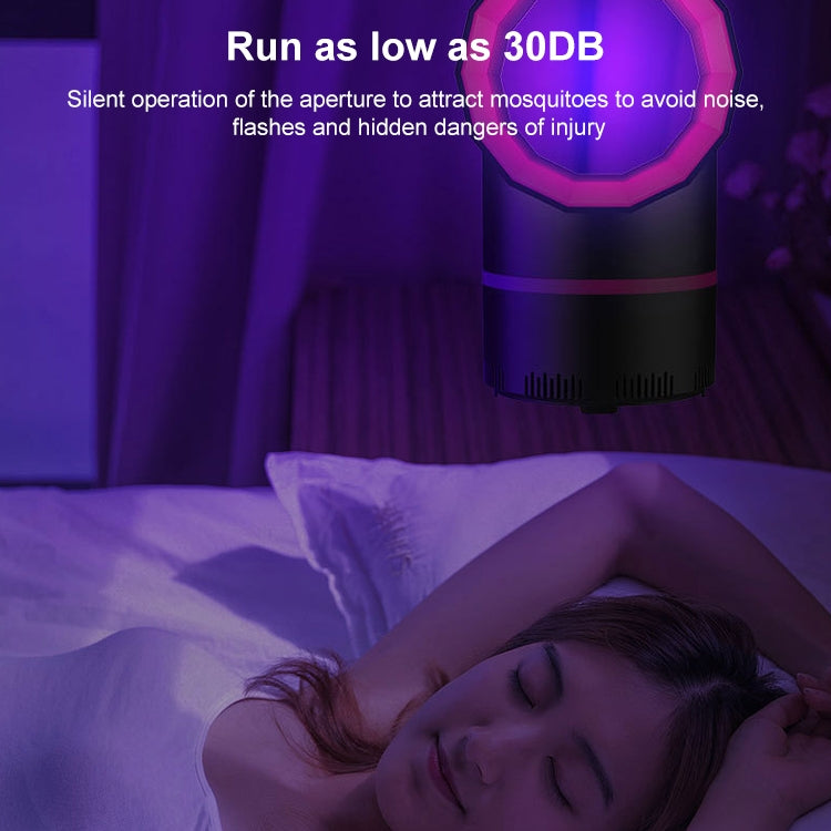 Home Bedroom Light Wave Physical Mosquito Trap Mosquito Lamp, Colour: White Purple