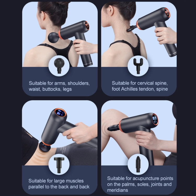 Muscles Relax Massager Fitness Equipment Fascia Gun, Colour: Professional Model (Black)